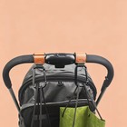 Universal Stroller Hooks Bag Hangers Pu Leather Aluminum Alloy Clips