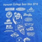 Gildan Heavy Cotton Blue T-shirt Size S Berlin Crawl Hanszen Beer Bike 2016