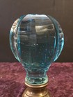 Glass Boule D   escalier Bronze Newel Post Finial Stair Ball Antique French 7  H