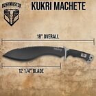 Bushmaster Kukri Machete Knife With Nylon Sheath   Sawback Blade   18  Overall