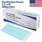 Self Sterilization Pouches Pouch Autoclave  Sterilizer Bags Dental Tattoo Nail