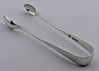 A Fine Pair Of Solid Sterling Silver Sugar Tongs Sheffield 1942