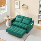 3 In 1 Convertible Sleeper Sofa Bed  Futon Couches For Living Room With Side    