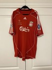 Men Fc Liverpool 2006 2007 Gerrard  8 Uefa Soccer Football Shirt Jersey Size Xl