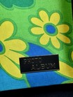 Vintage Photo Album Vibrant Floral Sateen Fabric Cover Mcm Mint