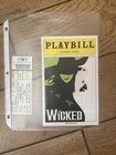 Wicked Playbill   Ticket Stub     Gershwin Theatre Nyc     September 17 2011