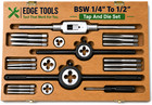 New Bsw Whitworth Tap And Die Set 1 4  To 1 2  14 Pcs Threading Kit Tools Usa