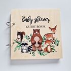 Woodland Baby Shower Guest Book  Advice And Prediction For Parents  Gift  Wooden