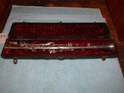 Triumph Antique Silver Metal Clarinet W  Mouthpiece   Case Made In Usa