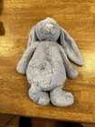 Jellycat Bashful Silver Bunny Plush - Medium - Soft Stuffed Animal
