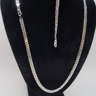 925 Sterling Silver Cuban Link Chain Necklace 28    8  Bracelet Set 6mm Solid 