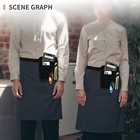 Restaurant Waiter Waist Money Pouch Bag Serving Apron Check Holder For Waitress