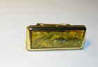 Vintage Hinged Lipstick Holder With Mirror Gold Tone Excellent Condition Purse