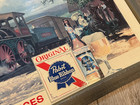 22 X 39 Pabst Blue Ribbon  now At Popular Prices  Beer Sign P250 Locomotive
