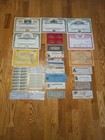 Sling s     Rare 1800 s Obsolete Checks Lot  50 Items Stocks Coupons Retails  229