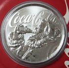 2019 Silver 1oz Coca Cola  1 Fiji Coin Santa Claus Drinks Christmas Holiday
