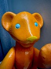 Vintage Soviet Ussr Large Orange Lion Toy 12    Moving Limbs Head Tail 1960s