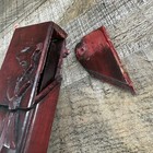 Vintage Chinese Red Wood Collectable Chopsticks With Case 5 Pairs