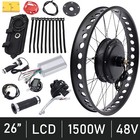 E-bike Fat Tire Bicycle Rear Wheel Hub Motor Conversion Kit For 26  48v 1500w
