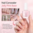 Clear Nail Polish Base And Top Coat Set 2 Pcs High Shine Glossy Finish Quick-dry