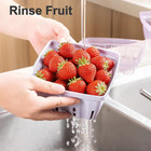 Berry Basket For Fridge  3-in-1 Berry Keeper Container With Colander   1 1 Qt   