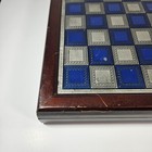 Vintage Franklin Mint Civil War Chess Set Pewter Complete 1983 Read