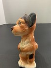 Vintage Royal Copley Puppy  Dog Ceramic Figurine   7  Tall Figurine 1950 s