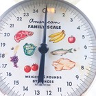Vintage American Family Kitchen Food Scale White 25 Lb Analog Farmhouse Decor
