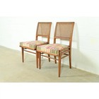 Robsjohn-gibbings Style Mid-century Modern Walnut Side Chairs By Henredon  Pair