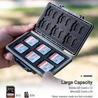 36 Slots Memory Card Case Water-resistant Anti-shock Memory Card Wallet For 24