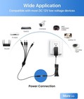 Zosi 12v 2a Power Adapter Cctv Camera Dvr Video   Dc 1 To 4 Power Splitter Cable