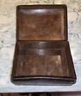 Antique Italian Leatherd Tooledinlaid Playing Card Case