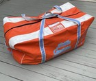 Little Caesars Aaa Hockey Club Bag Warriors Orange Rubber Vinyl 40  X 20  X 20 
