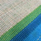 Vtg Lot Of 4 Woven Placemats Mcm Boho Retro Turquoise Blue Green  17x12 Wooly