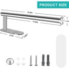 Paper Towel Holder Wall Mount Stainless Steel Under Cabinet Silver For Kitchen