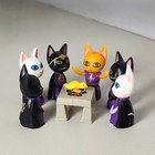 Mini Cat Cult Diorama Set  Oddities  Fun Occult Gifts
