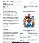 Worshipful Company Of Fishmongers London Guild 25mm Livery Button 1895-1915