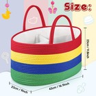 Oversize Baby Diaper Caddy Organizer  Rope Nursery Bin Basket  Changing Table   