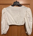 Trachten Blouse White Dirndl German  Oktoberfest Us Size 8 Alpentraum Euc