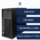 Hp Z230 Gaming Computer Tower Intel I5 8gb 1tb Hdd Amd Rx460 Wifi Dvd Win 10 Pro