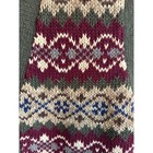 American Eagle Vintage Fair Isle Sweater Vest Mens Small Olive Burgundy Ramie S