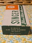 Vintage Singer Blind Stitch Attachment   160616 Box And Manual Sales Slip