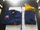 Unknown Size Boy Scouts Of America Cub Scout Uniform Shirt Pants Scarf W patches