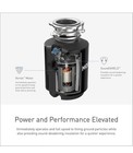 Moen Host Series 1 2 Hp Garbage Disposal  ex50c 