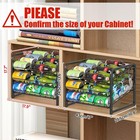 6-tier Stackable Soda Can Rack Organizer For 17 l X 10 8 w X 13 6 h  Black