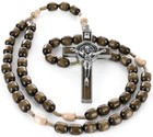 Catholic Rosary With Pope Leo Xiv Blessing     Large Beads  Car Mirror Neckl