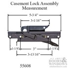 Truth Casement Lock Assembly Marvin Window Right Hand Casemaster Sash Lock White