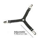 4pcs Adjustable Bed Sheet Fasteners - Metal Sofa   Quilt Clip Set - New
