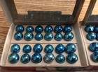 Vintage Shiny Brite Christmas Ornaments Set Of 2 Dozen Mini Ornament - All Blue