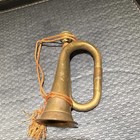 Vintage Brass Pocket Bugle Antique Finish  5in Bell  Mouthpiece